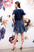 Short Sleeve Navy Mini Dress